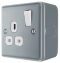 BG - British General Metal Clad MC521 13A Socket with Switch 1G
