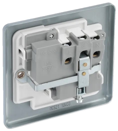 BG - British General Metal Clad MC521 13A Socket with Switch 1G