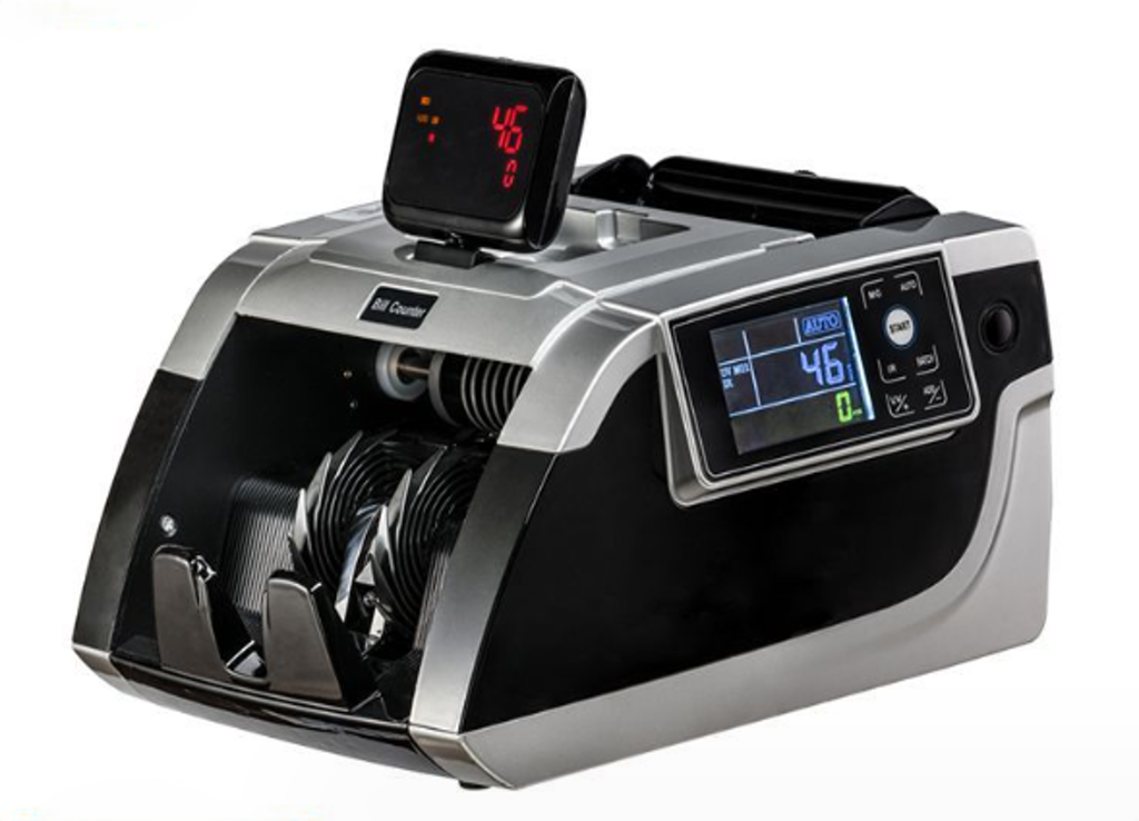 Automatic LCD Money Counter with UV Detection 1000 Bills/Min, Display Counting Range:1-1999
