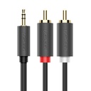 3.5mm Male to 2 RCA Male audio cable  5M