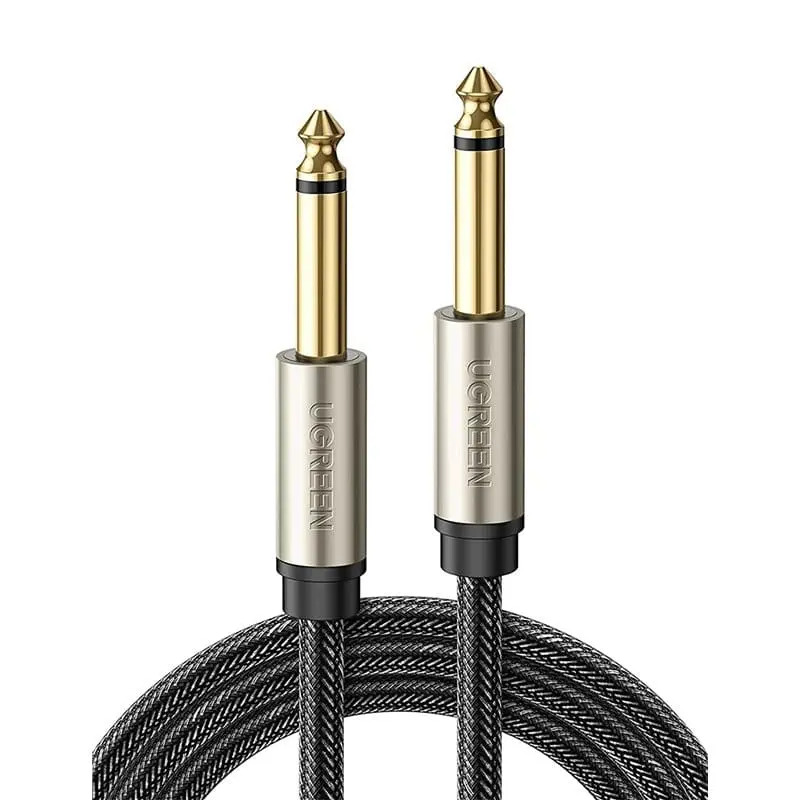 6.5MM male to male stereo Auxiliary Aux Audio cable  Black 3M
