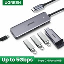 UGREEN 4-Port USB3.0 Hub with USB-C Power Supply