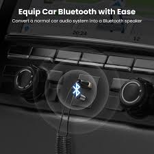 UGREEN Bluetooth Car Receiver Aux with Mic (Space Gray)