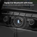 UGREEN Bluetooth Car Receiver Aux with Mic (Space Gray)