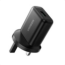 UGREEN Fast Charging Power Adapter with QC3.0 UK (Black)