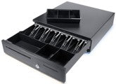 [86474] Metallic Cash Drawer 5 Bills, 8 Coins 1 Check Slots, Standard Wire Clip, 3 Position Locks Image 