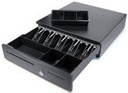 [86474] Metallic Cash Drawer 5 Bills, 8 Coins 1 Check Slots, Standard Wire Clip, 3 Position Locks Image 