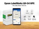 [86446] LABELWORKS Epson LW-C410PX Portable Bluetooth Label Machine Printer for Home and Office Image 