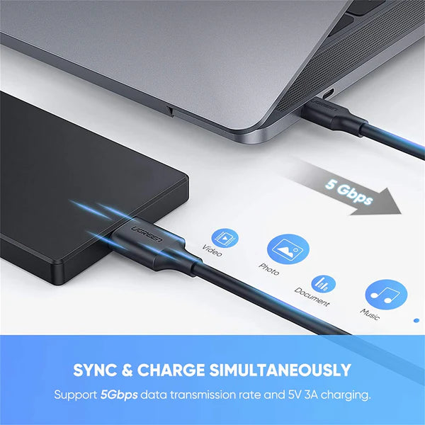 [81712] UGREEN Micro B USB 3.0 To USB-C 3.1 3A Cable Image 