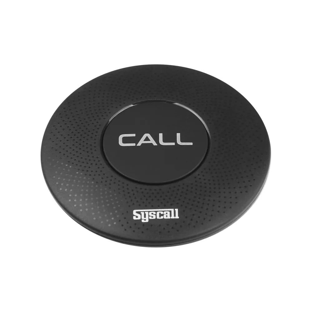 [85716] Syscall Water-resistant call button transmitter - 2 Button bell (black) Image 