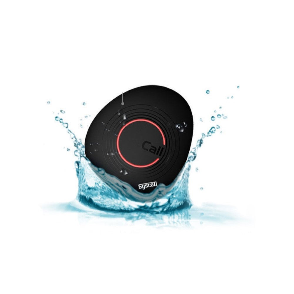 [85715] Syscall Waterproof IP67 call button transmitter - 1 Button bell (black) Image 