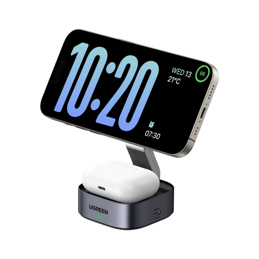 [85787] UGREEN 2-in-1 Magnetic Wireless Charger Image 