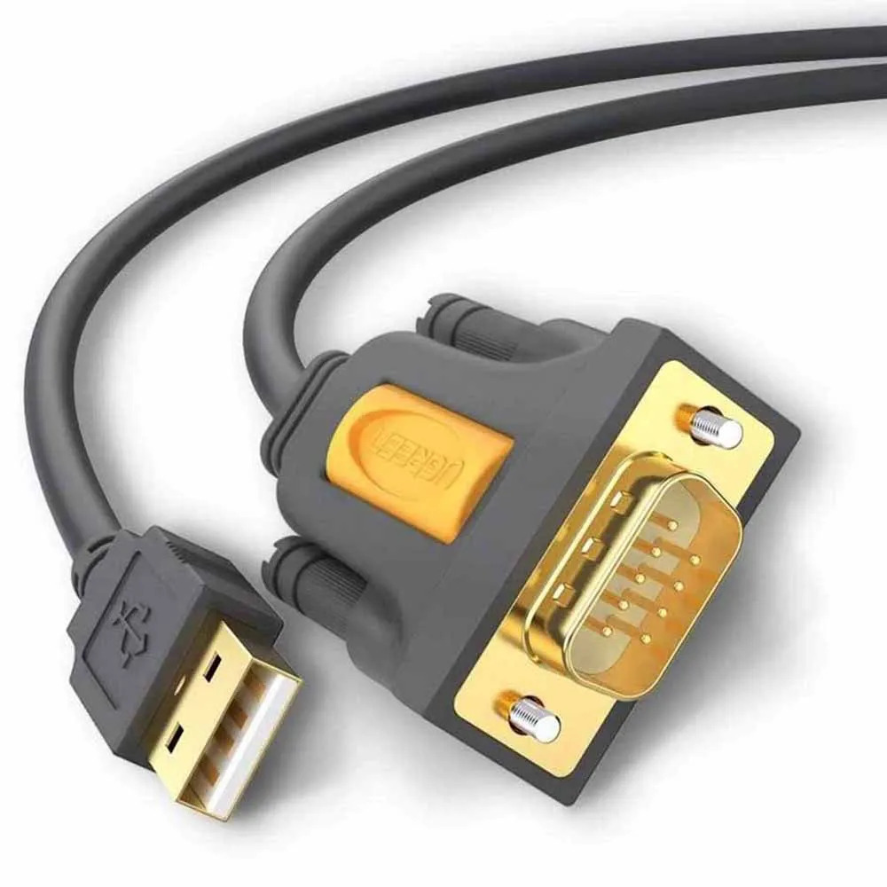 UGREEN USB 2.0 to DB9 RS-232 Adapter Flat Cable 1m