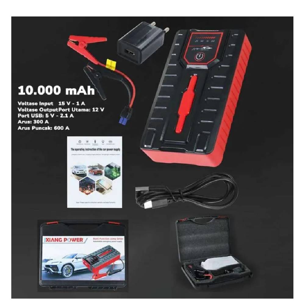 [85421] Car Jump Starter Kit 1200A 12800mAh - 6.0L Gas Image 