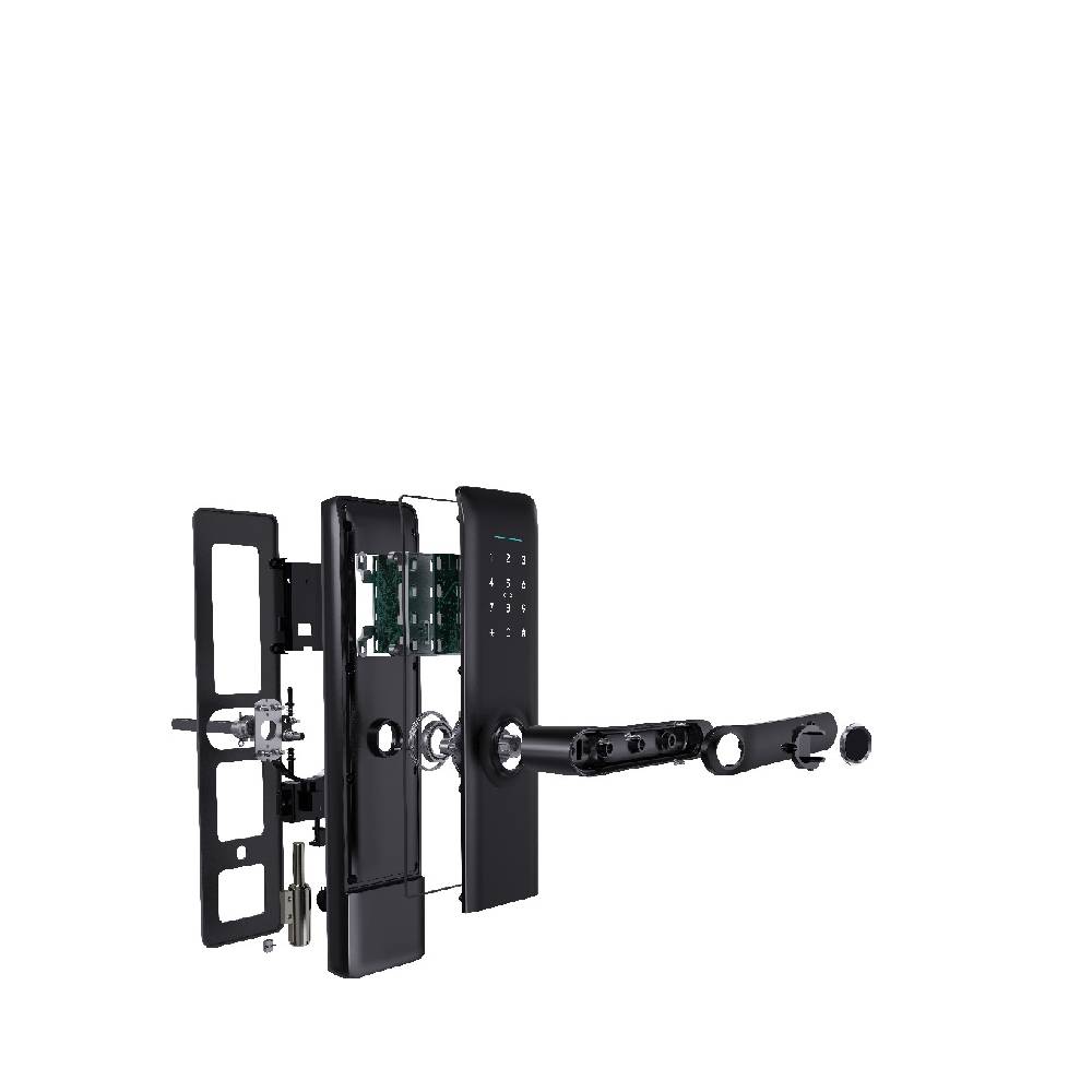 [85384] LILIWISE Smart Door lock Wide Plate Handle, Fingerprint, RFID, WiFi with Mechanical Keys (6085 mortise) Image 