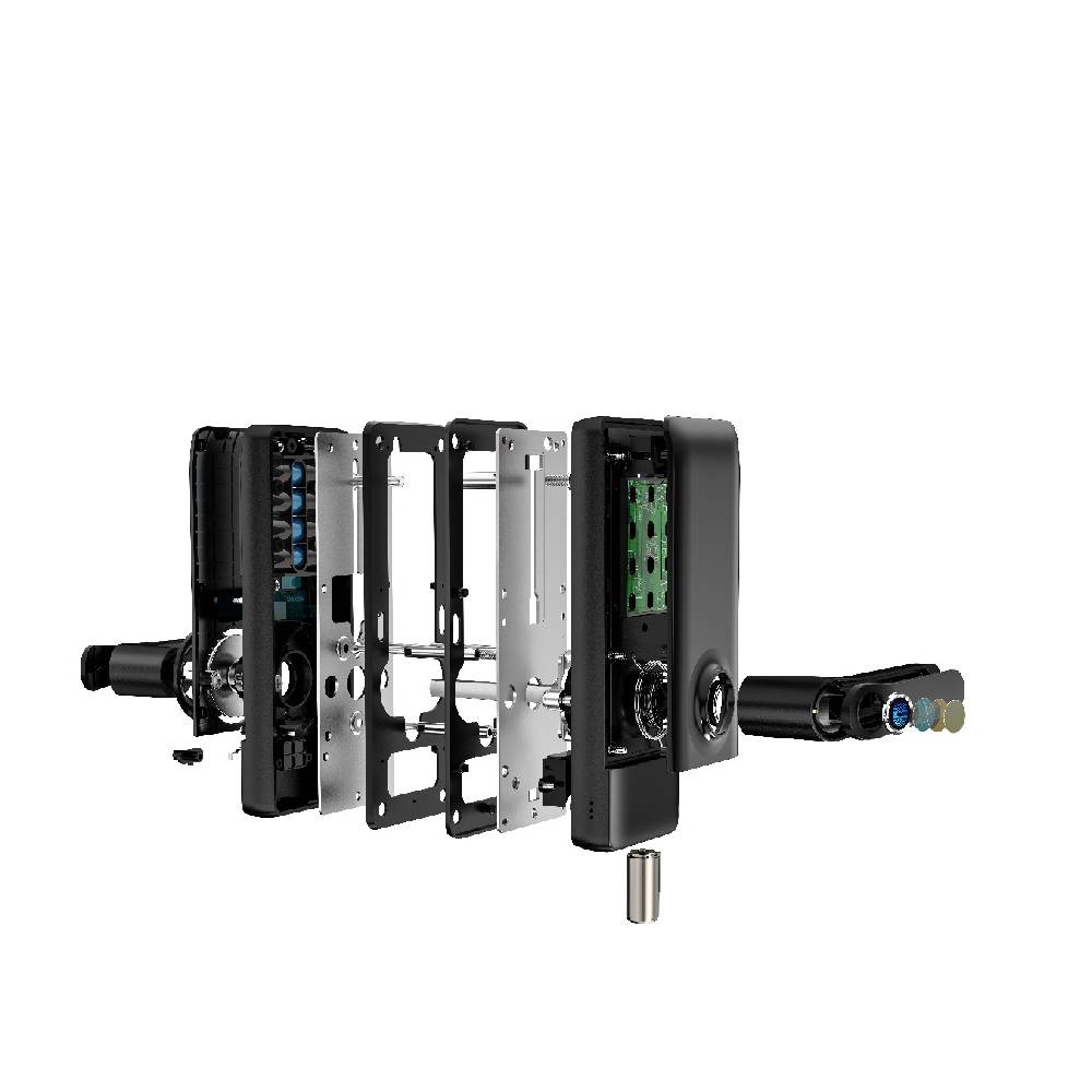 [85383] LILIWISE Smart Door lock Handle, Fingerprint, RFID, WiFi with Mechanical Keys (US Latch) Image 