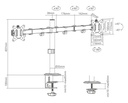 [84961] Superior Universal tabletop double monitor stand 17-32 Image 