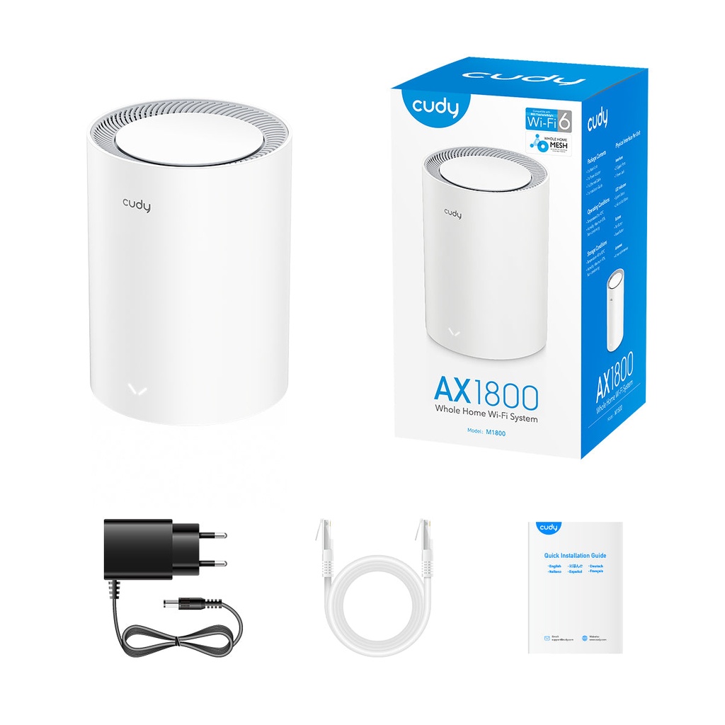 [84820] Cudy AX1800 Wi-Fi 6 Mesh Router/ Repeater Image 