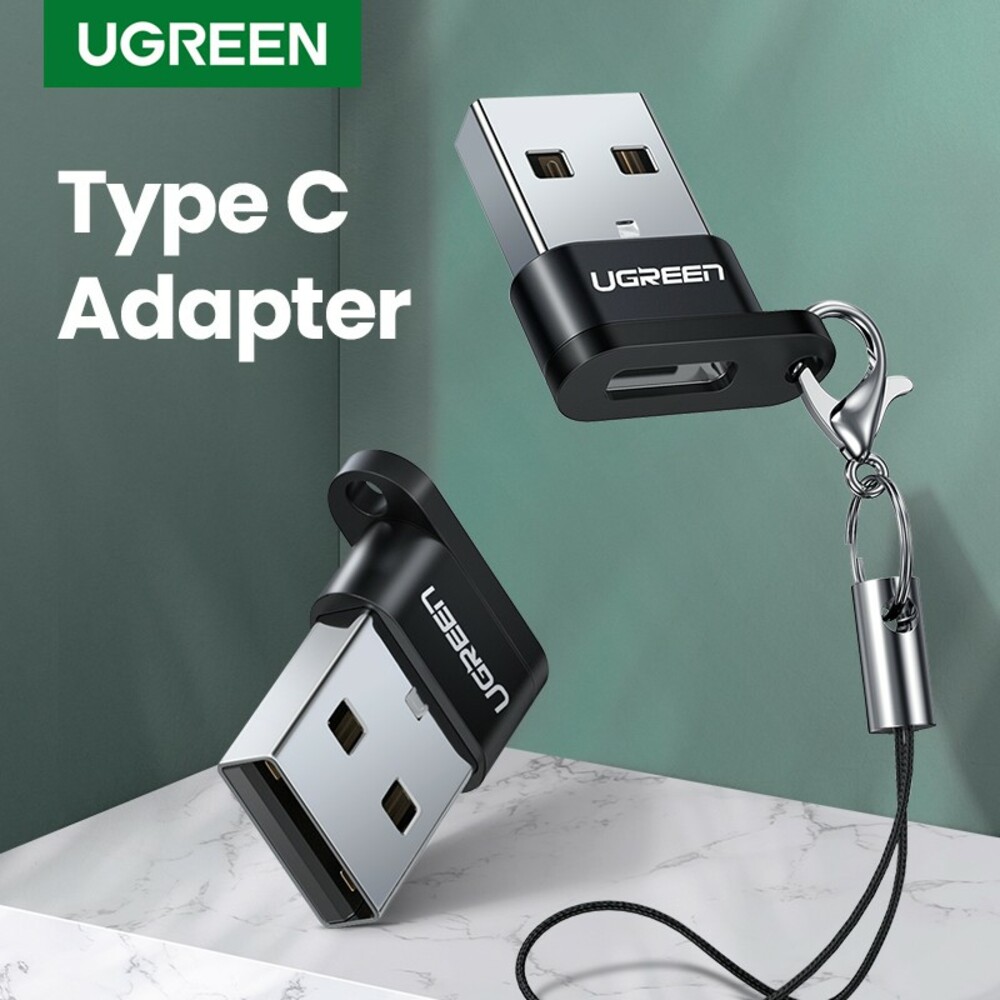 UGREEN USB A Male to USB-C Female Adapter (Black)