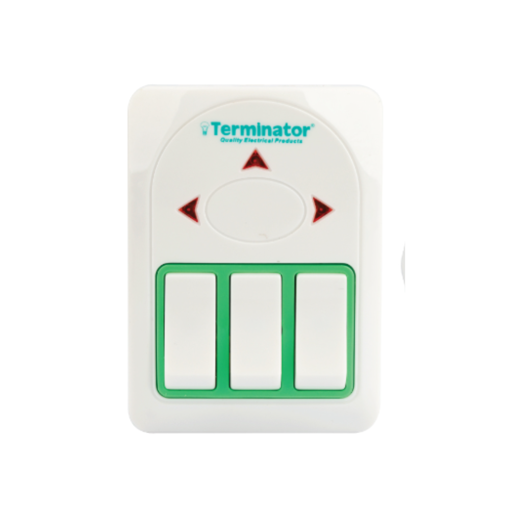 [83759] Terminator 3 Way Universal Multi Adaptor With Individual Switches & Indicators 13A Plug Image 