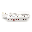 [83731] Terminator 6 Way Universal Power Extension Socket 10M Cable 13A Image 