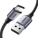 UGREEN USB-A 2.0 to USB-C Cable Nickel Plating Aluminum Braid 1m (Black)