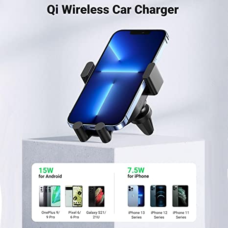 [83689] UGREEN 15W Automatic Induction Wireless Car Charger Image 