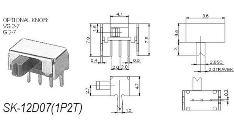 [83584] Slide Switch SK12D07 Image 