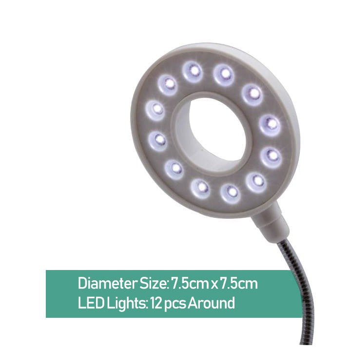 [83645] LED Desk Lamp USB Charging With Small Desktop Fan Image 