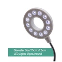 [83645] LED Desk Lamp USB Charging With Small Desktop Fan Image 