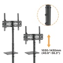 [82117] Mobile TV Cart/Trolley 32’’-55’’ Flat Panel Displays up to 35kg/77lbs Image 