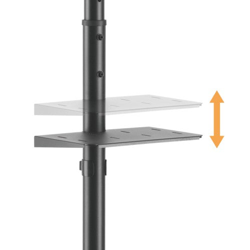 [82117] Mobile TV Cart/Trolley 32’’-55’’ Flat Panel Displays up to 35kg/77lbs Image 