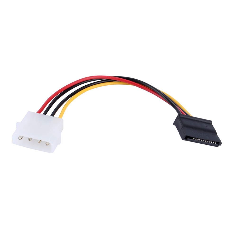 [61435] 20CM Molex 4 Pin IDE to SATA 15 Pin HDD Power Adapter Male to female Cable Image 