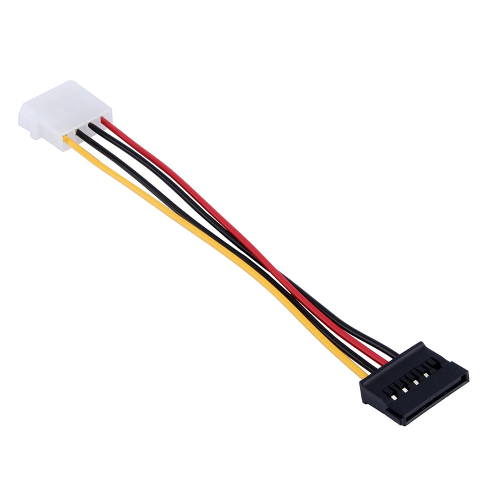 [61435] 20CM Molex 4 Pin IDE to SATA 15 Pin HDD Power Adapter Male to female Cable Image 