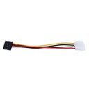 [61435] 20CM Molex 4 Pin IDE to SATA 15 Pin HDD Power Adapter Male to female Cable Image 