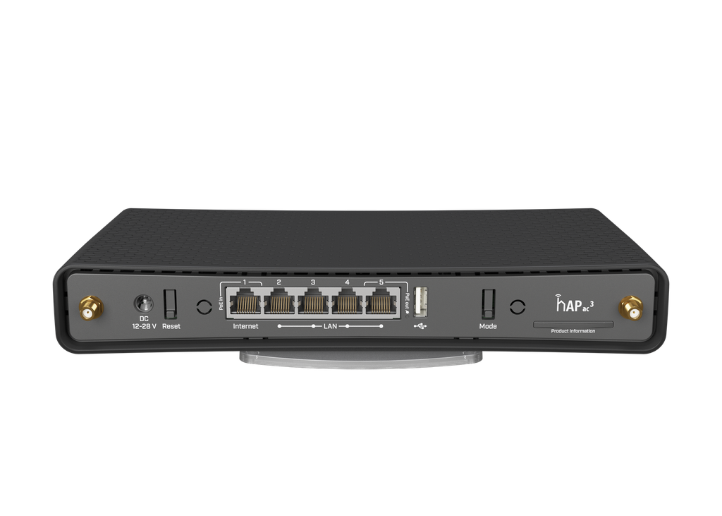 [82577] MIKROTIK hAP AC Wireless dual-band router with 5 Gigabit Ethernet ports and external high gain antenna Image 