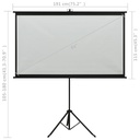 [61831] Tripod Projector Screen - 84" 16:9 Image 