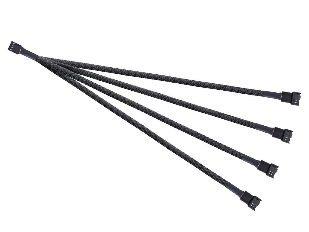 [83595] PWM Fan Splitter Cable Hub 1 to 4 Power adapter Image 