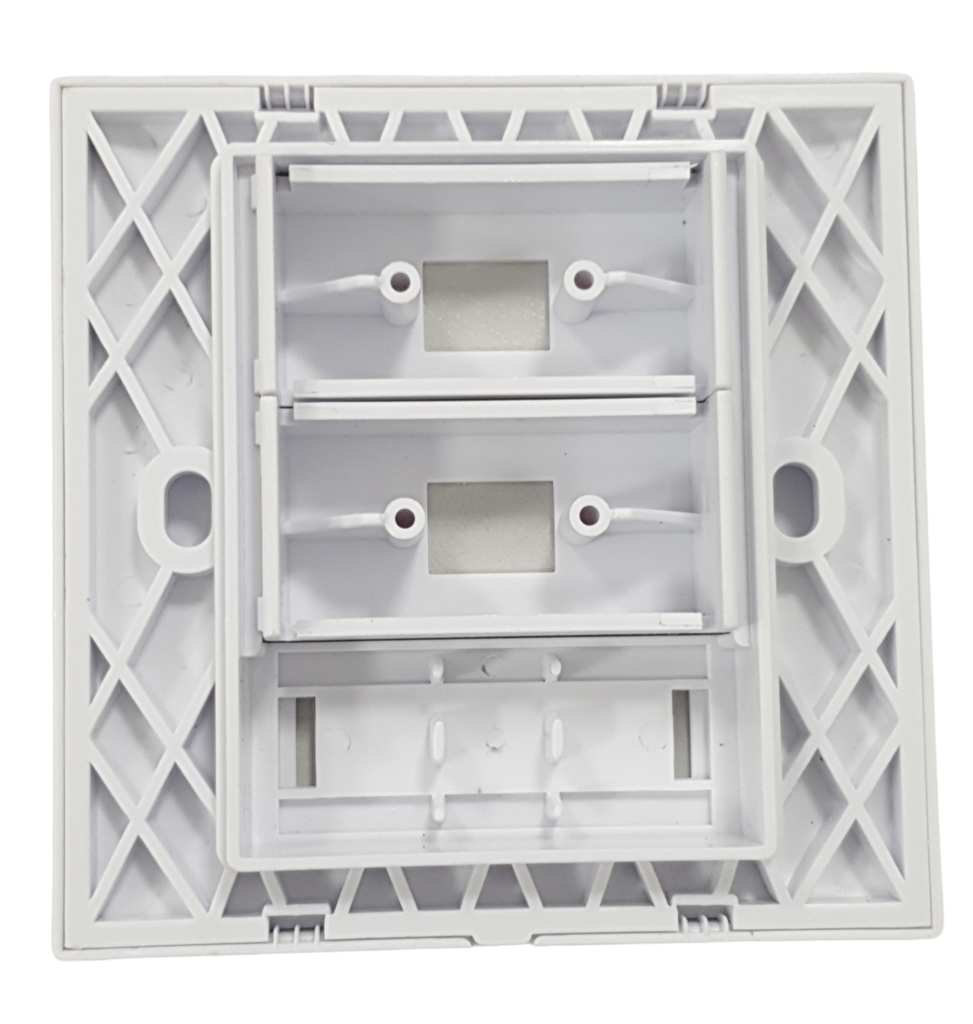 [79124] Fiber Faceplate with Dual SC APC simplex adapter (86x86) Image 