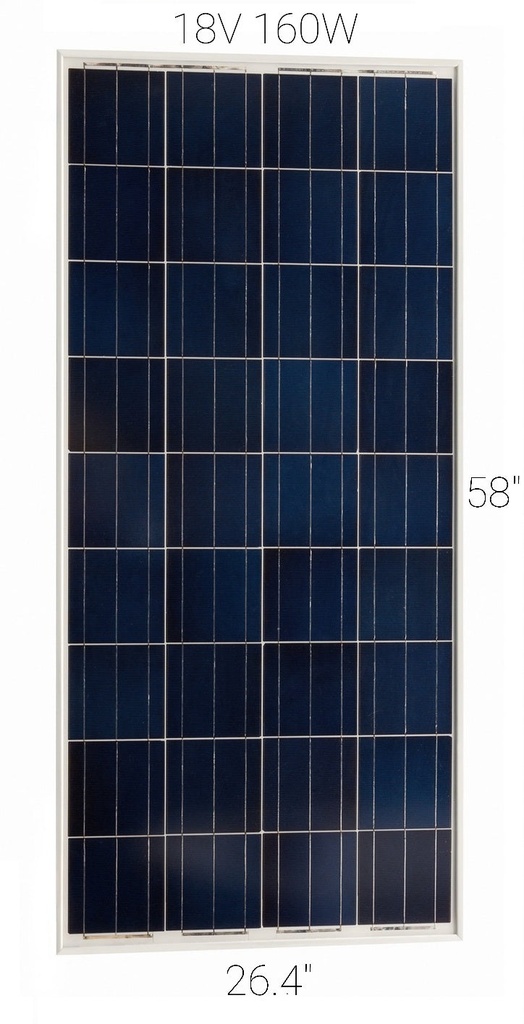 [80646] poly solar panel 160W, 18Vmp Image 