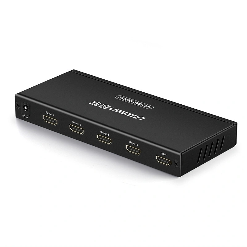 1x4 HDMI Amplifier Splitter   Black