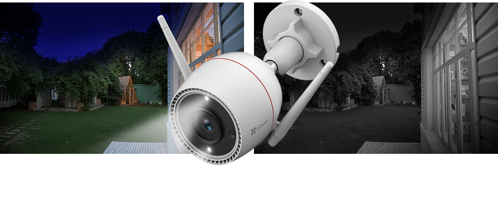 EZVIZ H3c 2K IP67 Wi-Fi Smart Home Camera With Two-Way Talk Siren & Strobe Light AI Detection