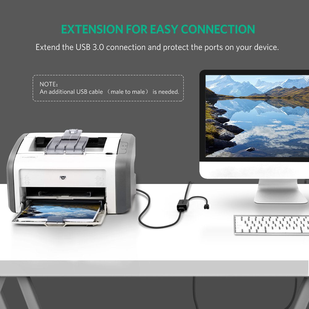 [82181] UGREEN USB 3.0 Extension Cable 5m (Black) Image 