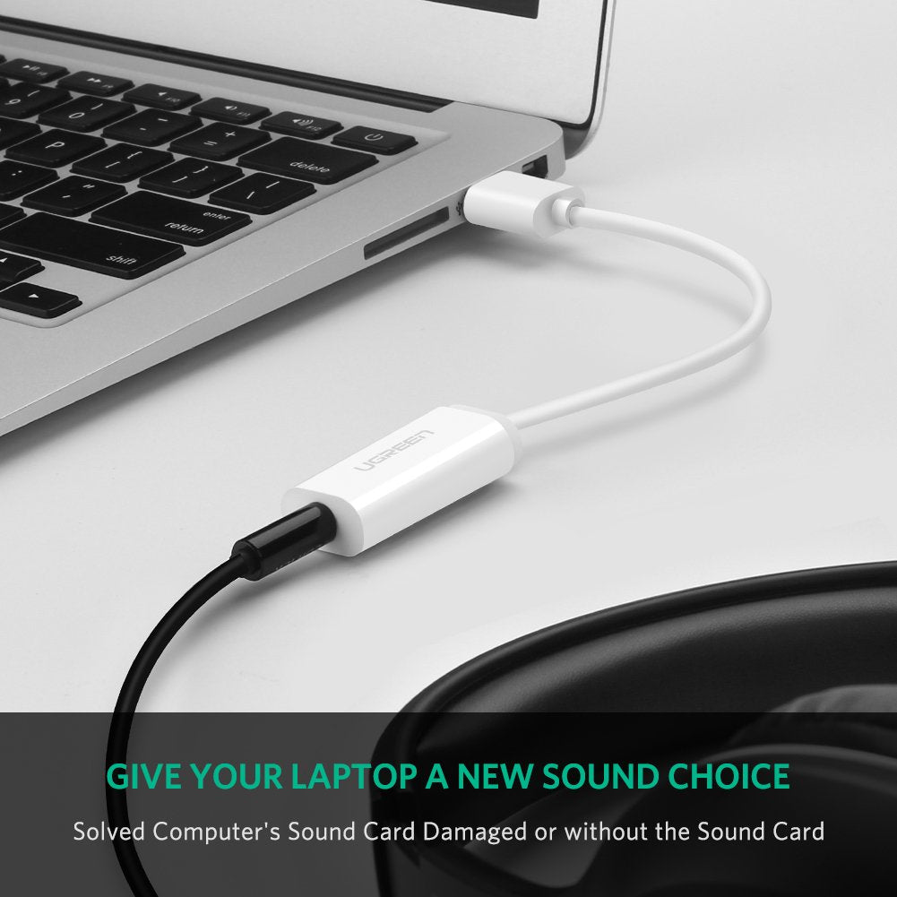 [82189] UGREEN USB-A To 3.5mm External Stereo Sound Adapter Image 