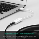 [82189] UGREEN USB-A To 3.5mm External Stereo Sound Adapter Image 