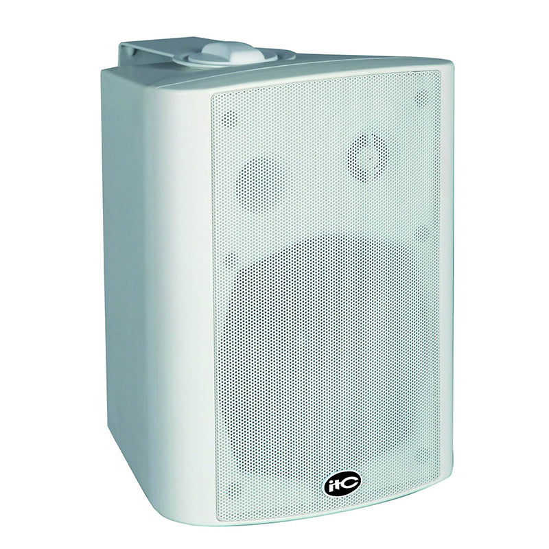[82035] RMS25W×2@8O Active Wall Mount Speaker plus 25W passive speaker, ABS body, metal grille & mounting bracket, 6"+1.5" two way, white (price by pair) Image 