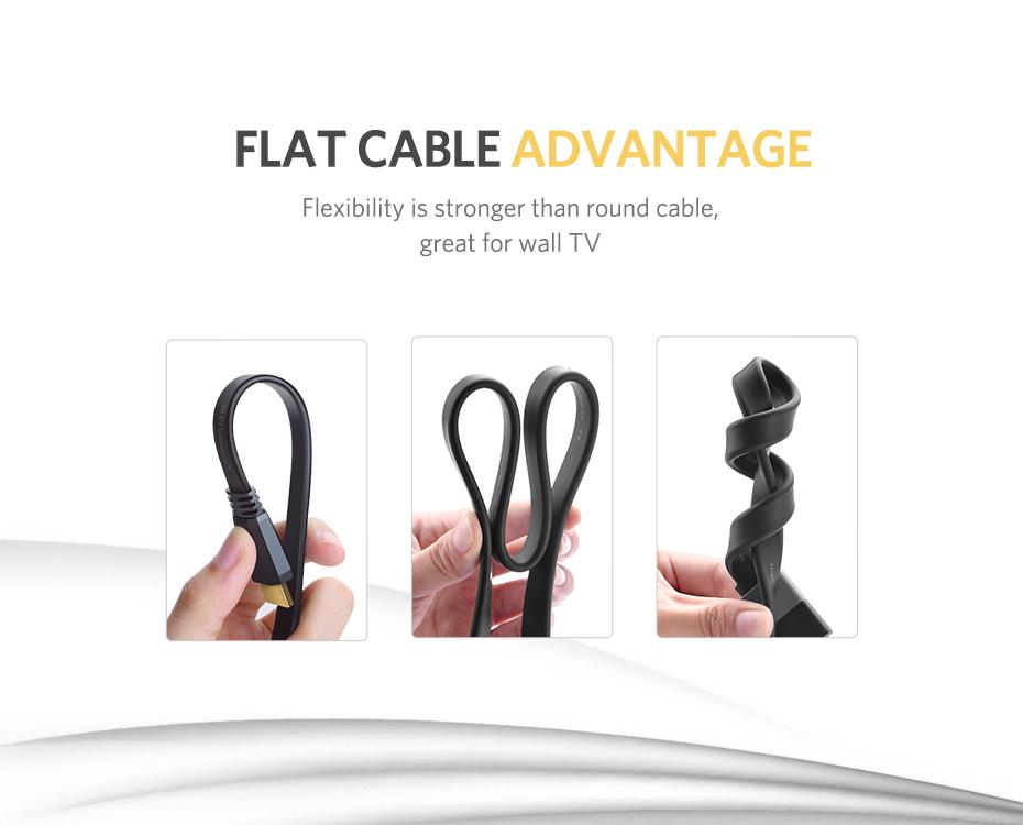 [80436] UGREEN HDMI 2.0 Version Flat Cable - 1.5M Image 