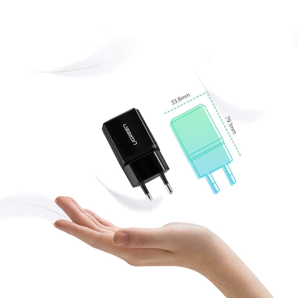 [80429] UGREEN 5V/2.1A (EU Plug) USB Wall Charger Image 