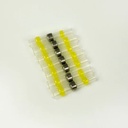 [78349] Soldering Sleeve Waterproof Solder & Seal Heat Shrink Butt Connector - Yellow Image 