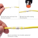[78349] Soldering Sleeve Waterproof Solder & Seal Heat Shrink Butt Connector - Yellow Image 